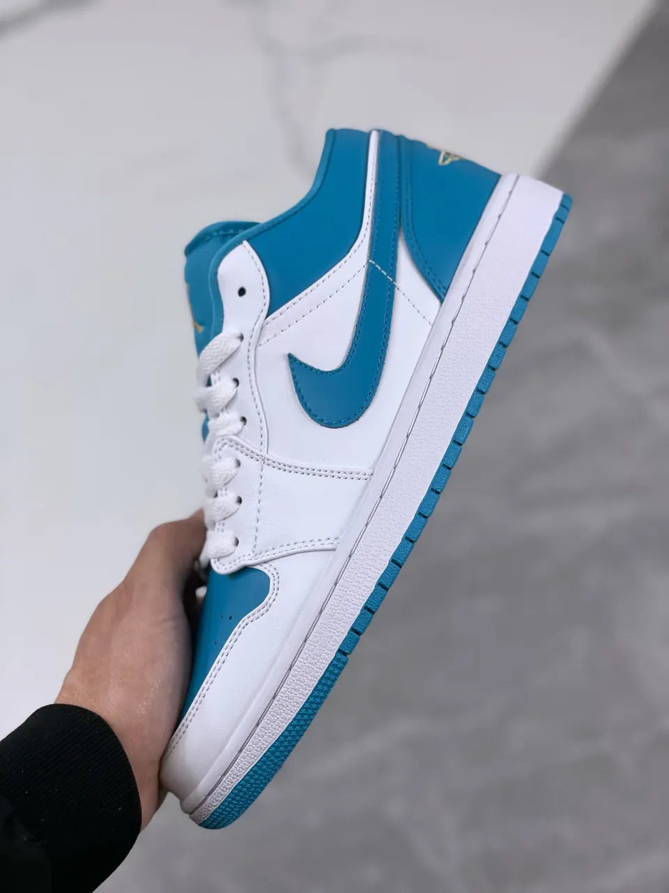 retro Air Jordan 1 Low White Teal - Hình 9