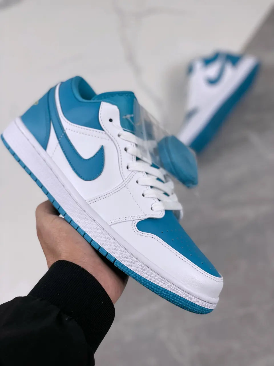 retro Air Jordan 1 Low White Teal - Hình 7