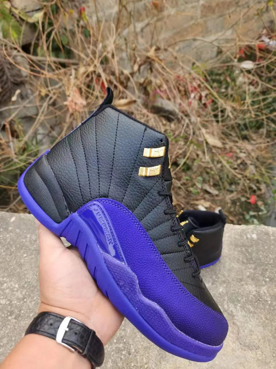 retro Air Jordan 12 Black Purple