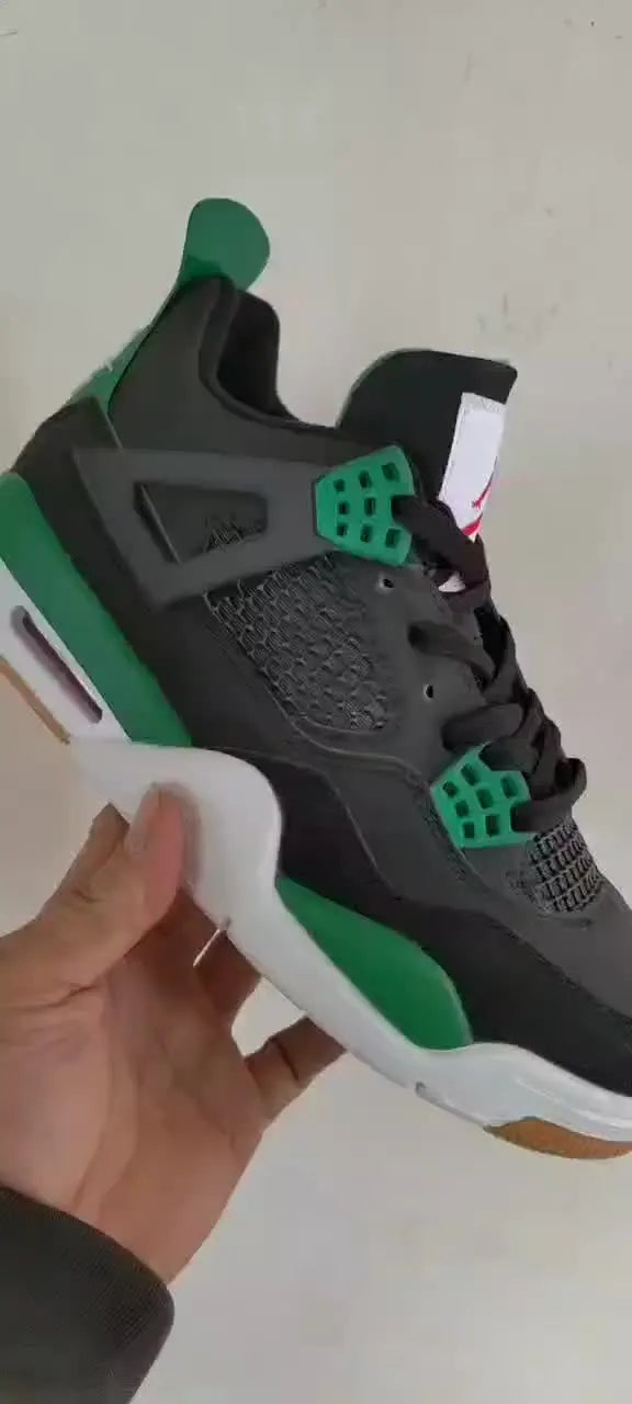 Air Jordan 4 Anthracite Green