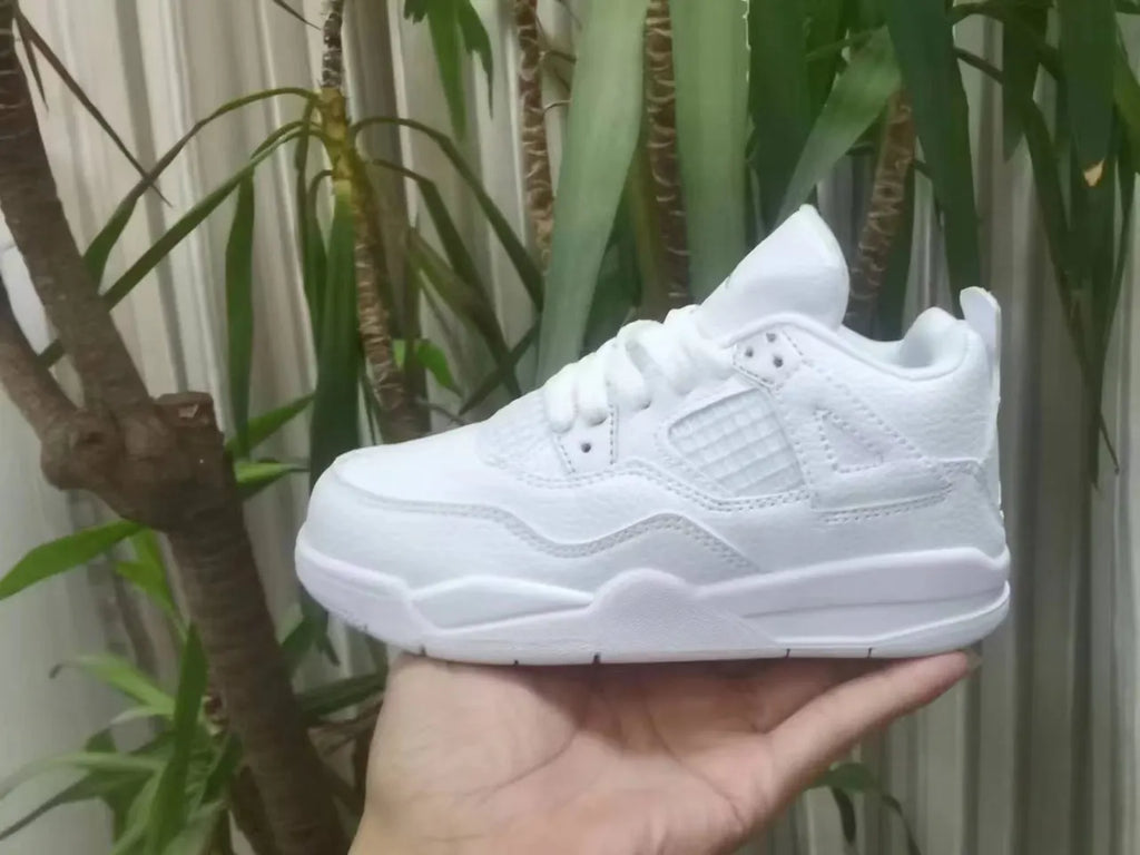 Air Jordan 4 Toddler White/Blue - Hình 6