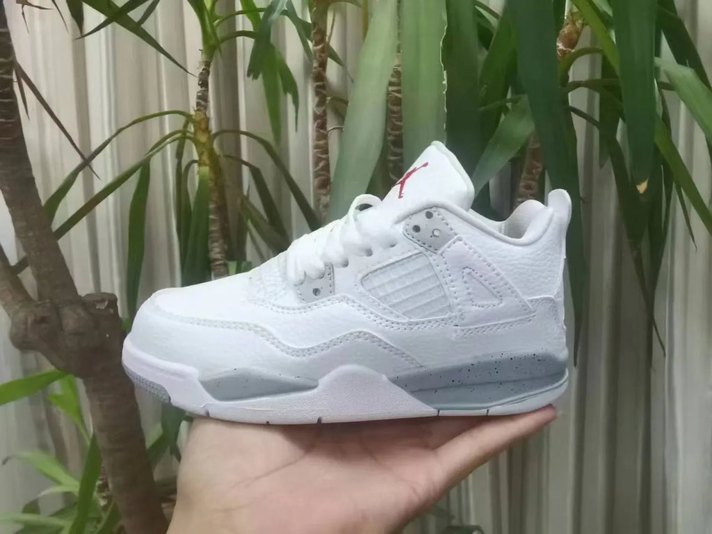 Air Jordan 4 Toddler White/Blue - Hình 8