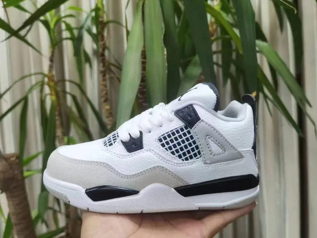 Air Jordan 4 Toddler White/Blue - Hình 7