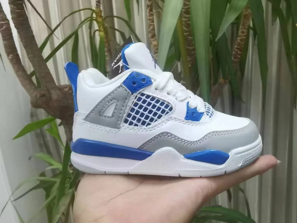 Air Jordan 4 Toddler White/Blue