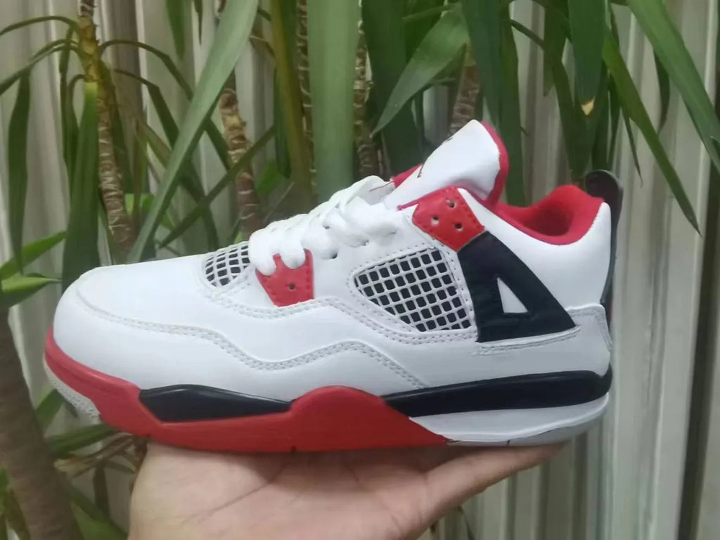 Air Jordan 4 Toddler White/Blue - Hình 2