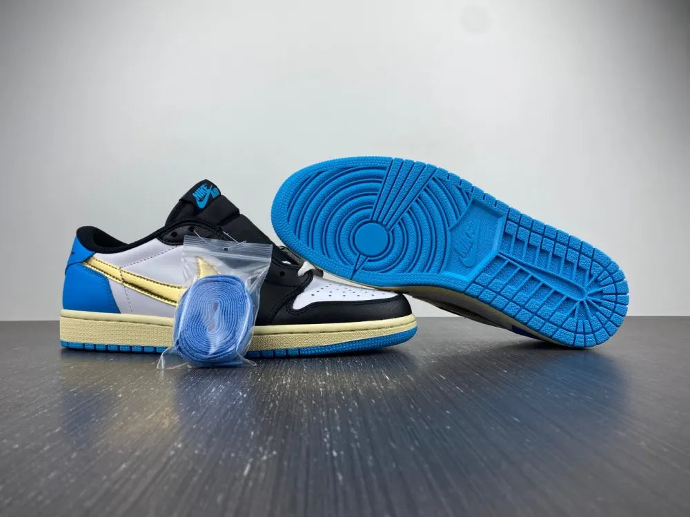 Air Jordan 1 Gold Blue - Hình 10
