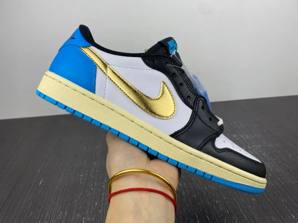 Air Jordan 1 Gold Blue - Hình 13