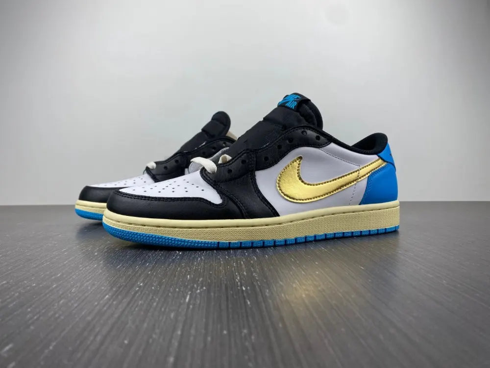 Air Jordan 1 Gold Blue - Hình 12