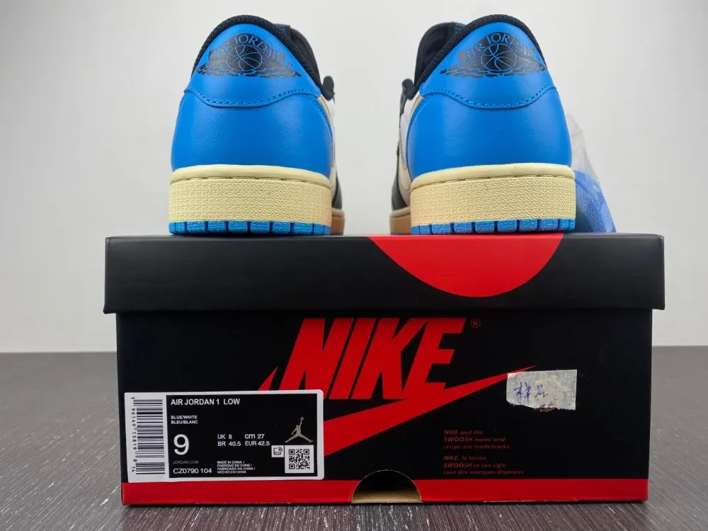 Air Jordan 1 Gold Blue - Hình 2
