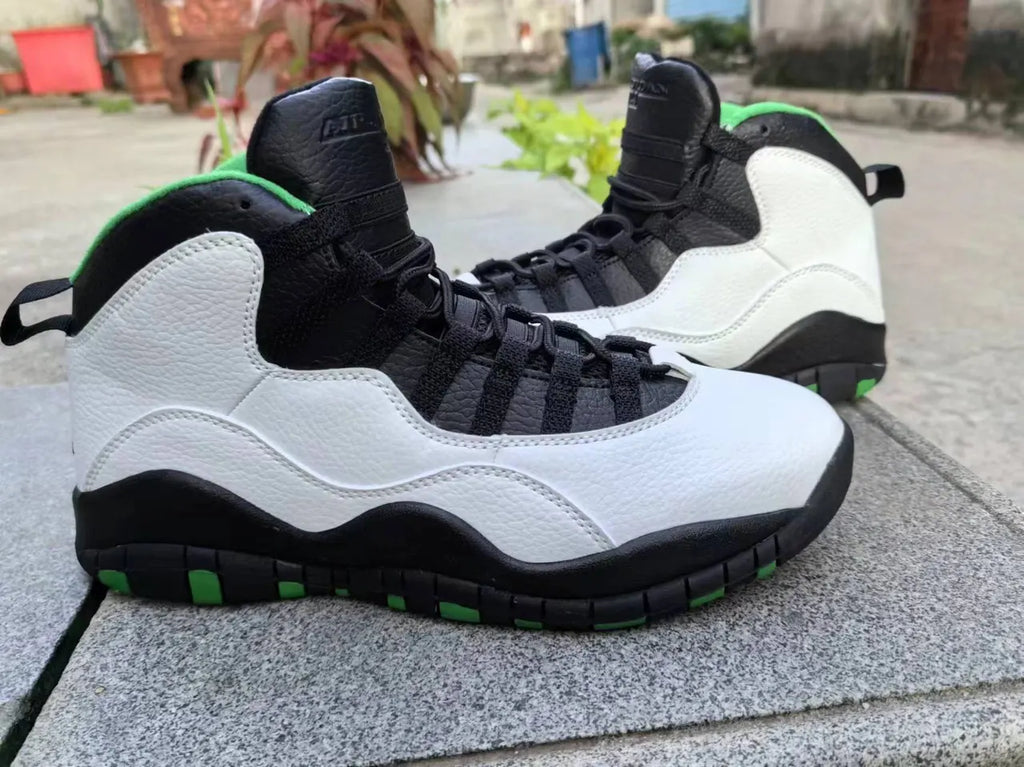 Air Jordan 10 Retro White/Green - Hình 4