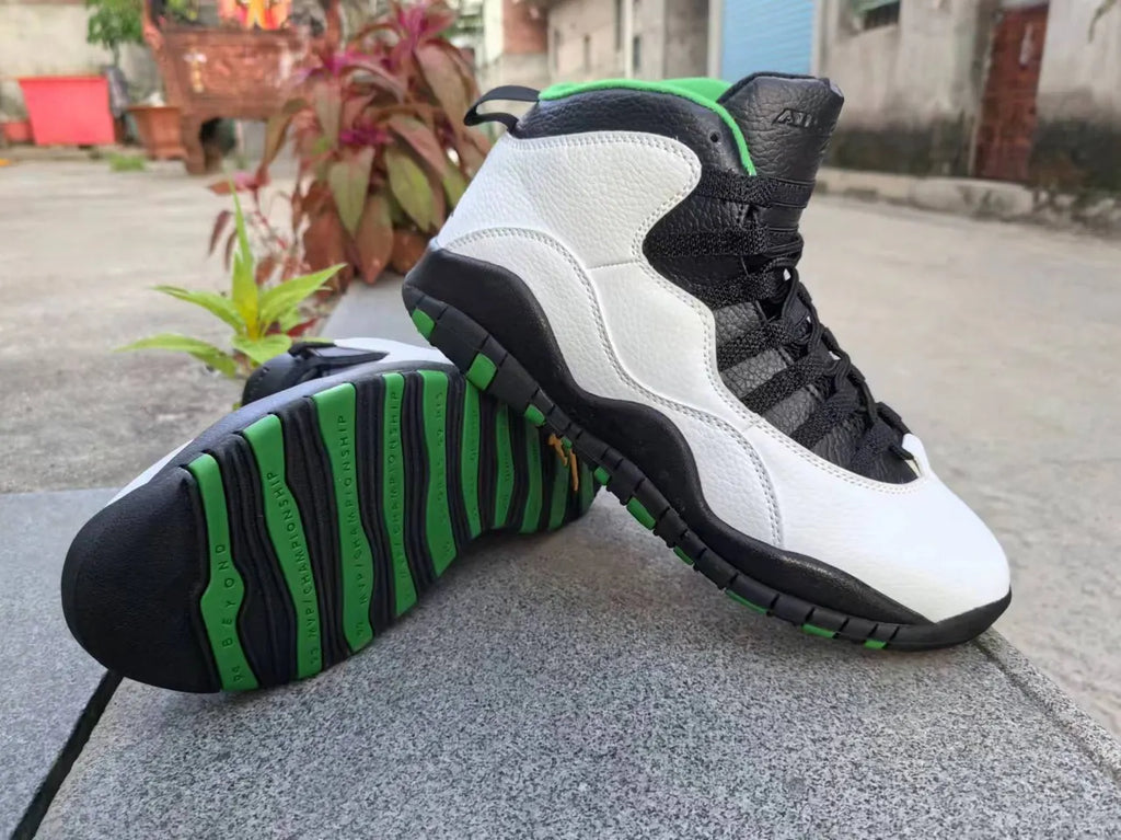 Air Jordan 10 Retro White/Green - Hình 2