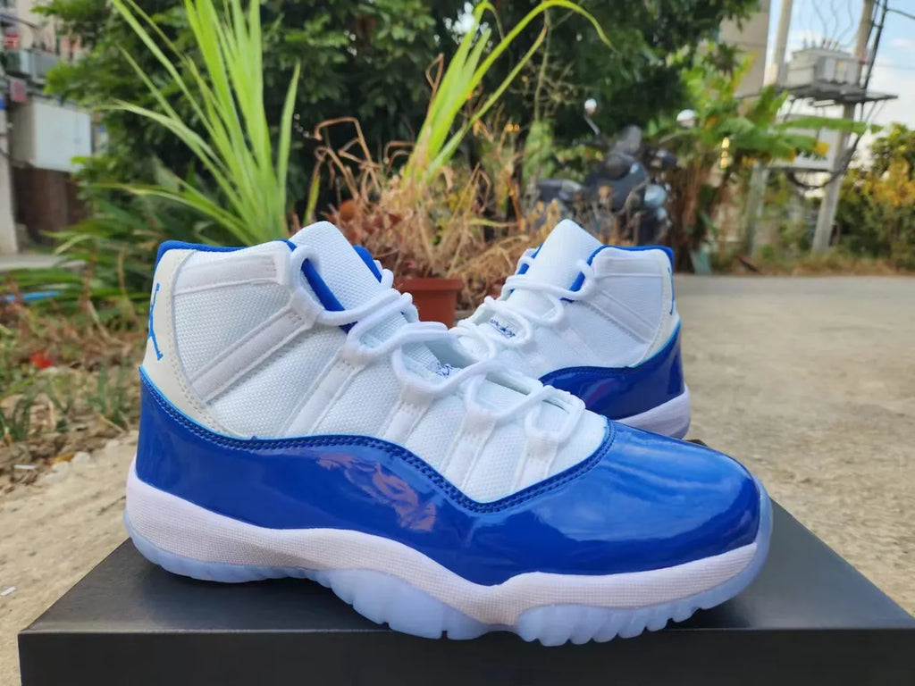 Air Jordan 11 Retro White/Blue - Hình 4