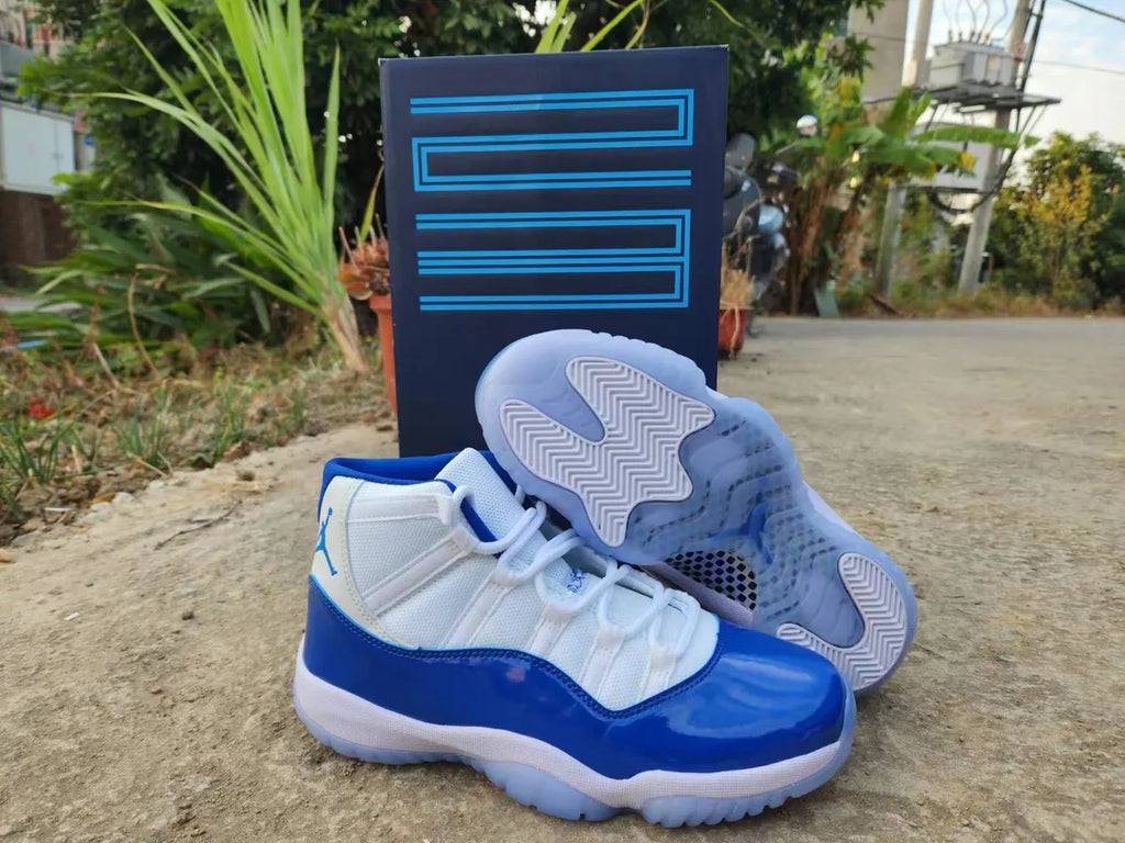 Air Jordan 11 Retro White/Blue - Hình 5