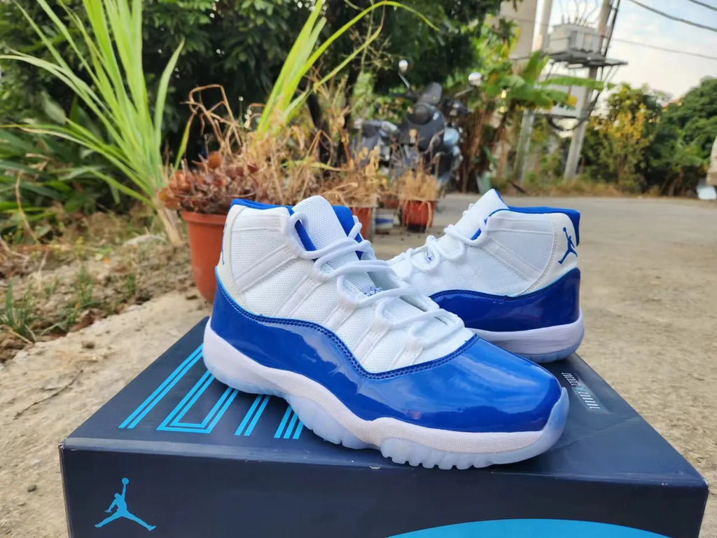 Air Jordan 11 Retro White/Blue - Hình 6