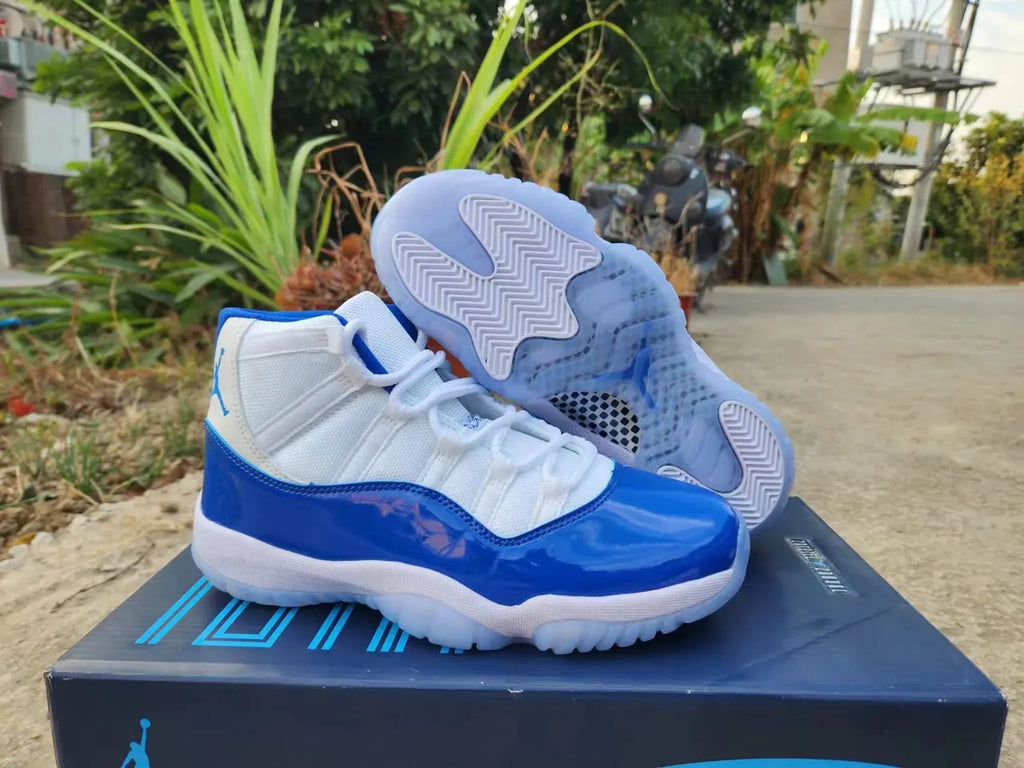 Air Jordan 11 Retro White/Blue - Hình 8