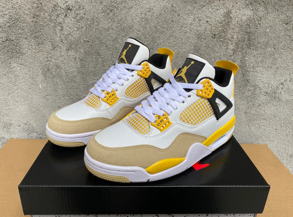 premium Air Jordan 4 Retro Tour Yellow