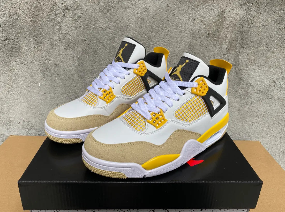 premium Air Jordan 4 Retro Tour Yellow
