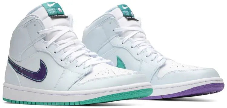 Air Jordan 1 White Purple Teal - Hình 4