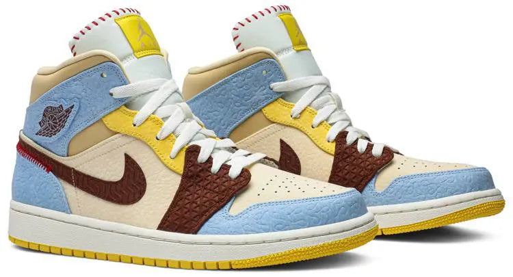 limited Air Jordan 1 Mid Tan Suede - Hình 3
