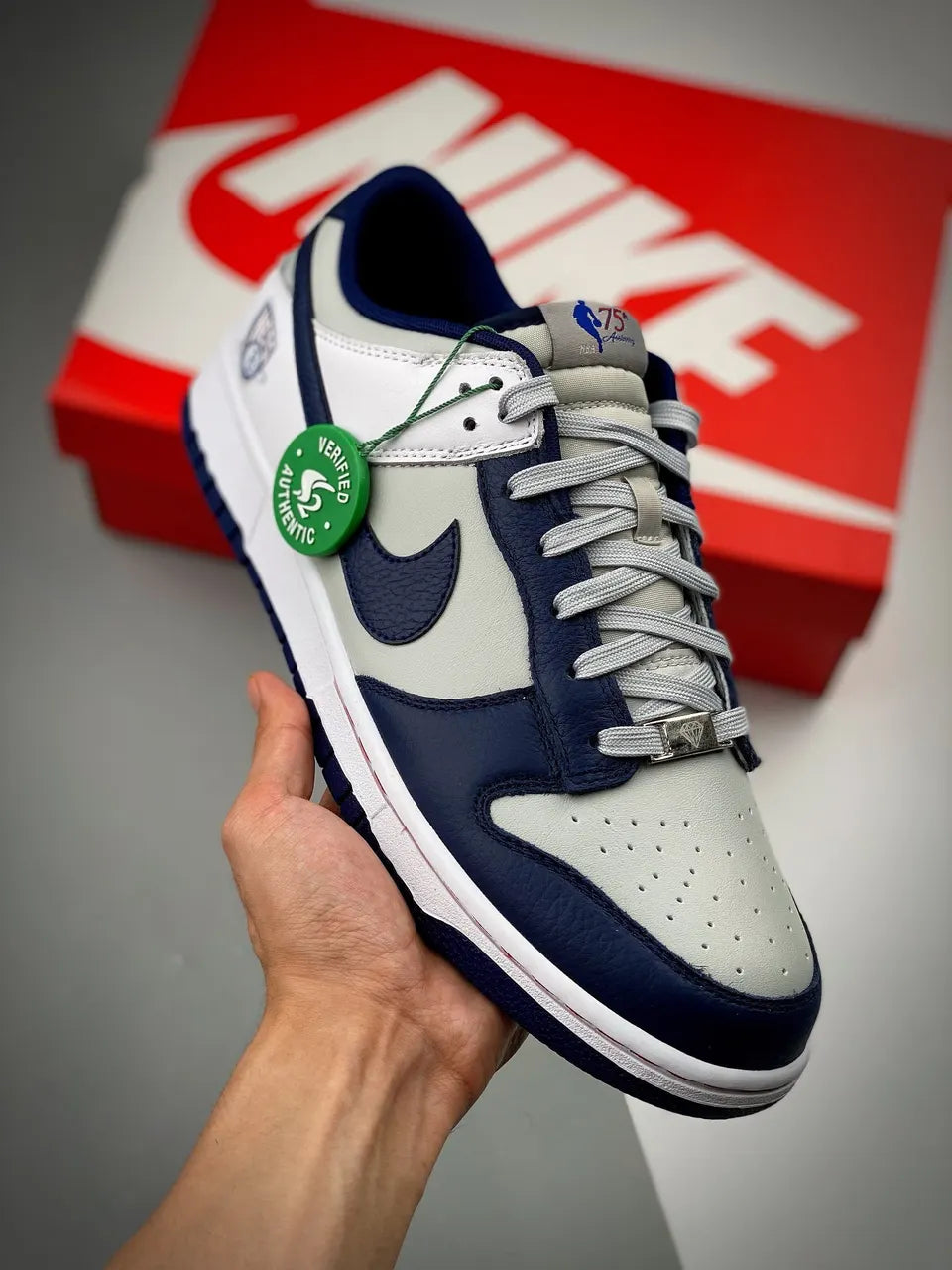 Nike Dunk Low NBA 75th Grey Navy