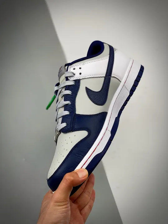 Nike Dunk Low NBA 75th Grey Navy - Hình 5