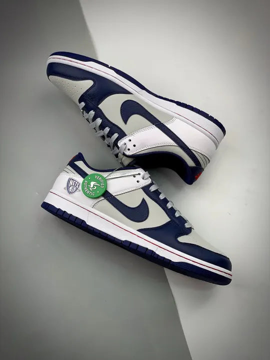 Nike Dunk Low NBA 75th Grey Navy - Hình 6
