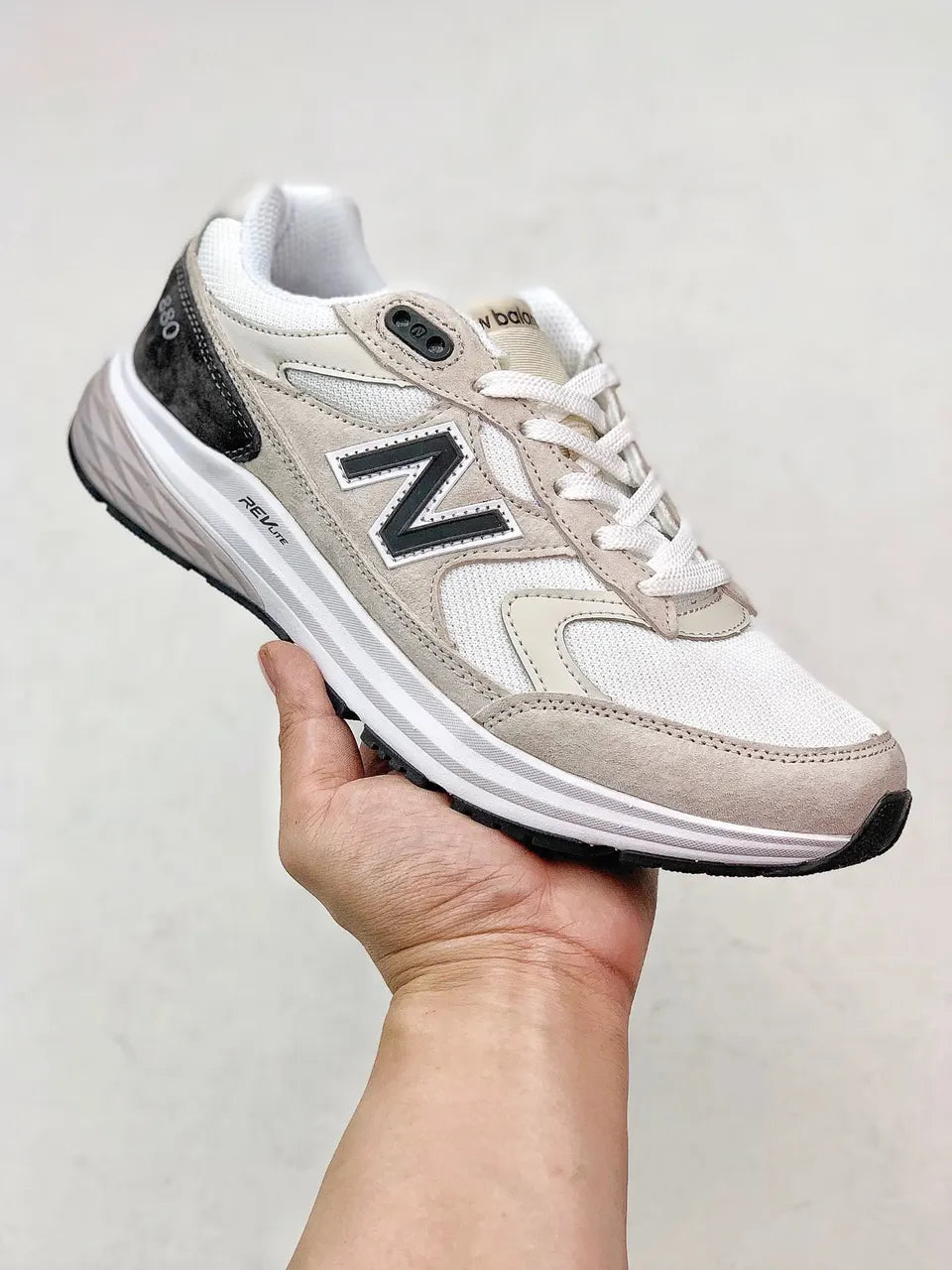 New Balance 992 White Beige - Hình 8