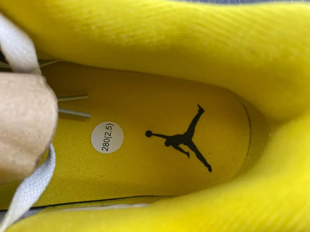 Air Jordan 4 Retro White/Yellow - Hình 6