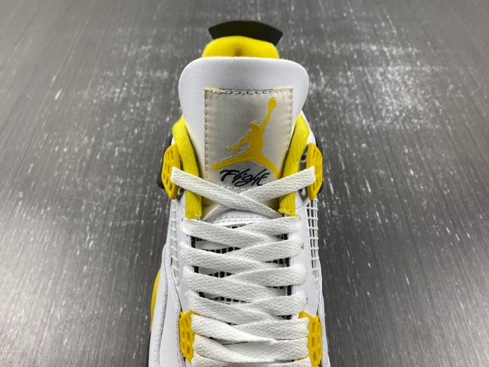 Air Jordan 4 Retro White/Yellow - Hình 10