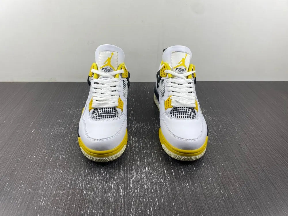 Air Jordan 4 Retro White/Yellow - Hình 15