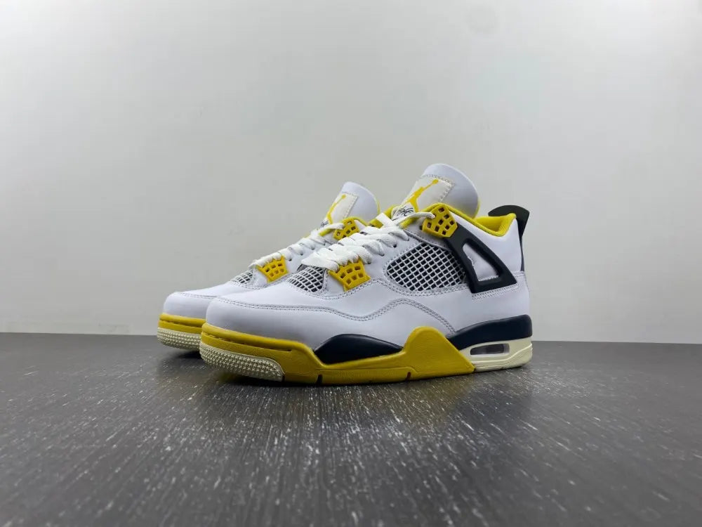 Air Jordan 4 Retro White/Yellow - Hình 16
