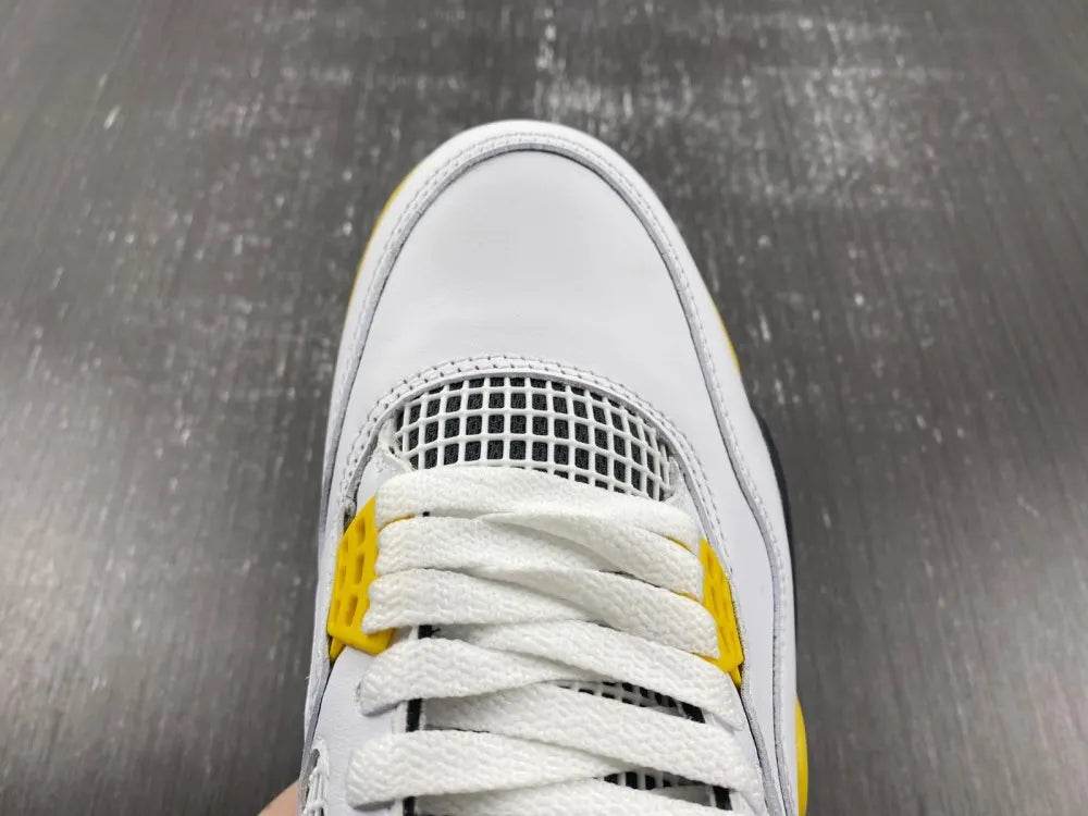 Air Jordan 4 Retro White/Yellow - Hình 9