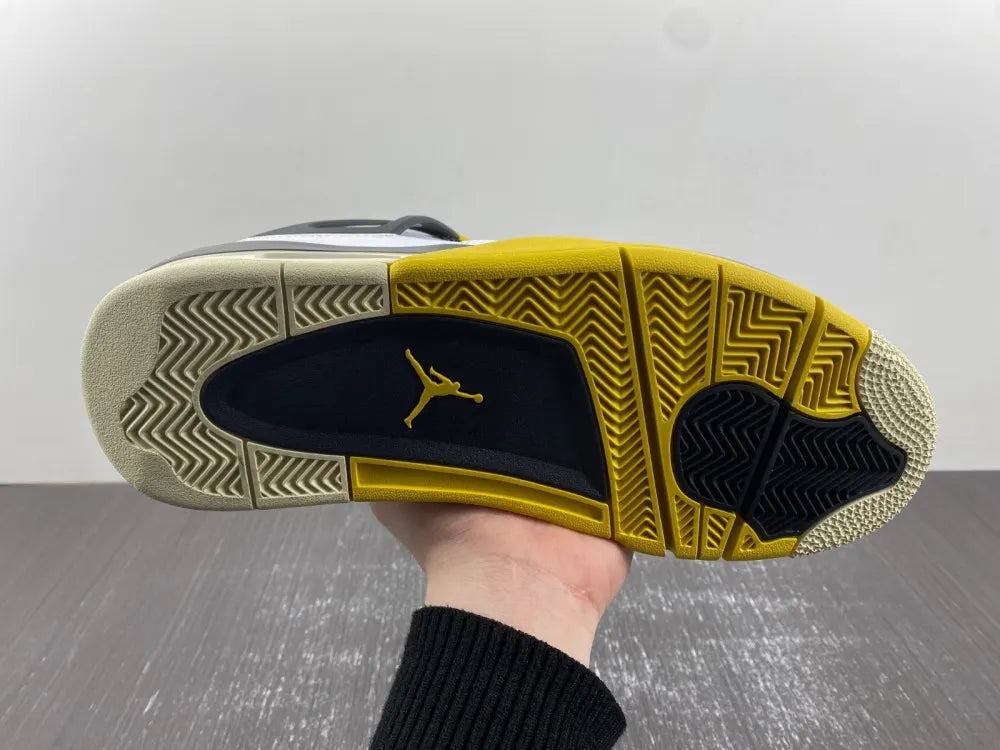 Air Jordan 4 Retro White/Yellow - Hình 4