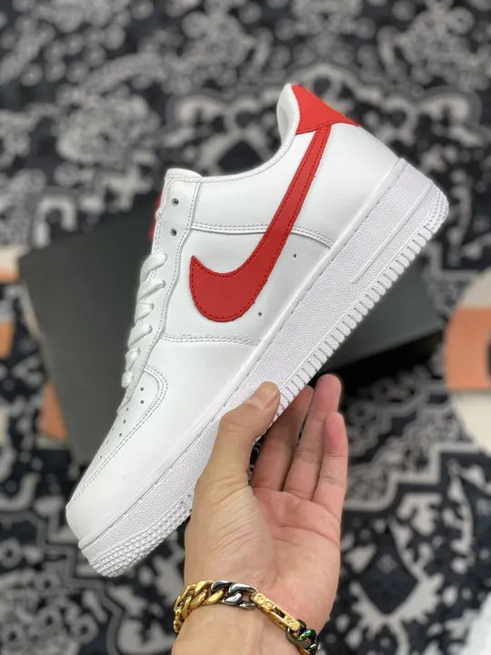 Nike AF1 White Red Gold - Hình 8