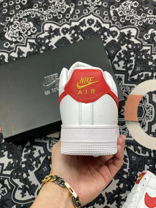 Nike AF1 White Red Gold - Hình 7
