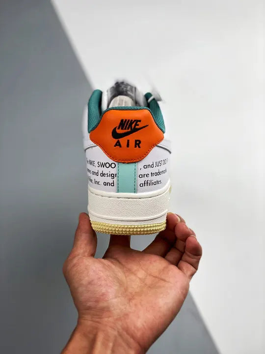 Nike AF1 LV8 White/Green/Orange - Hình 7