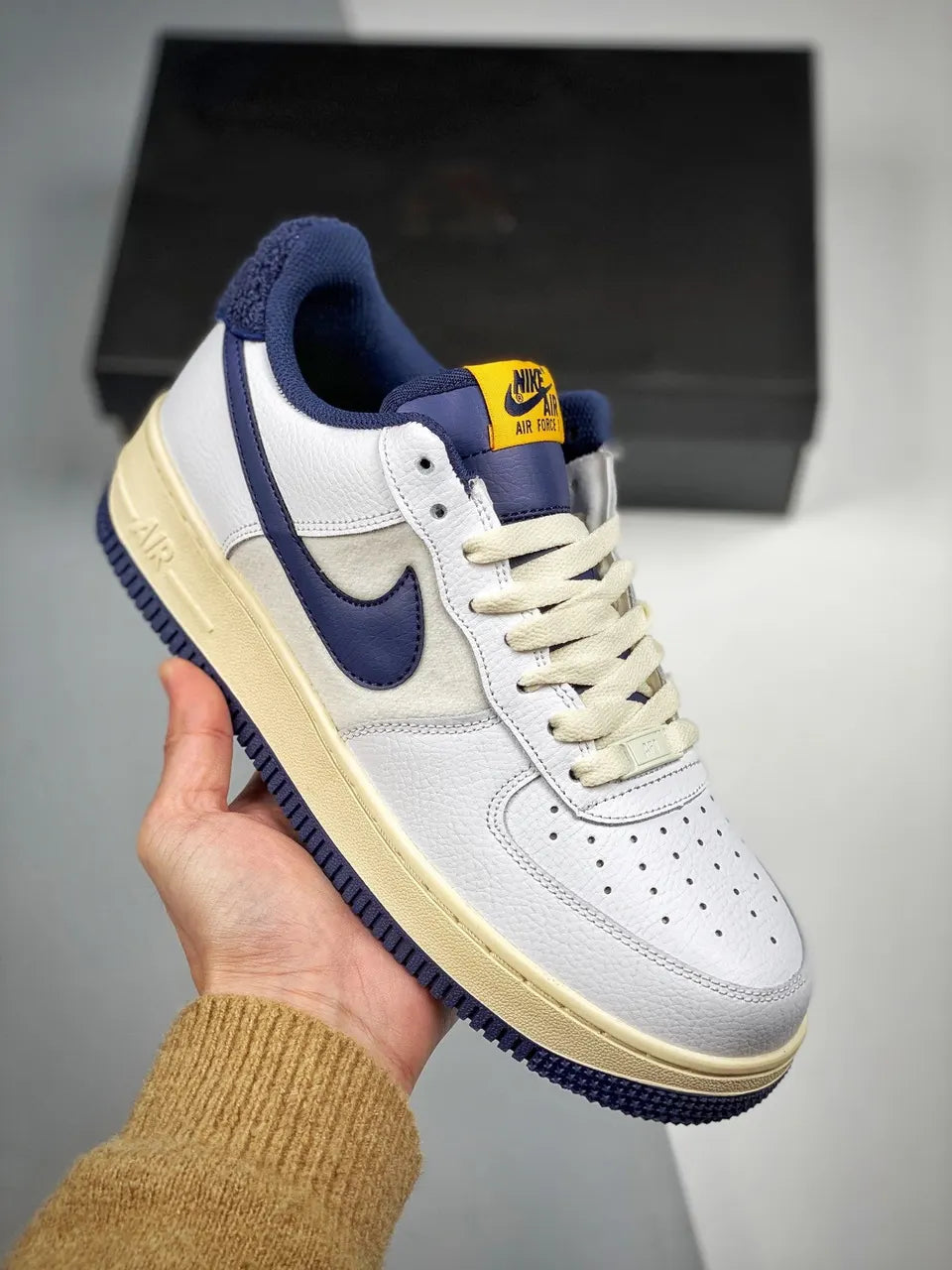 Nike Air Force 1 Cream Navy