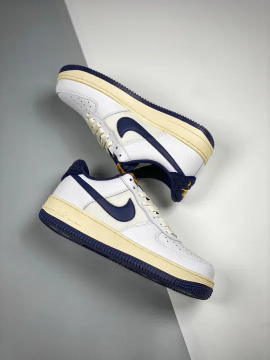 Nike Air Force 1 Cream Navy - Hình 4