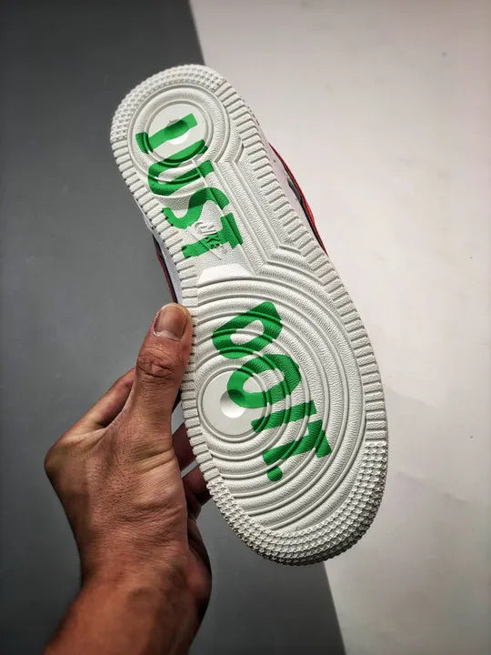 Nike White Reptile Red Swoosh - Hình 6