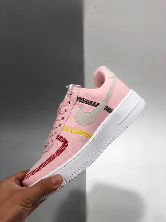 Nike AF1 Pink Canvas - Hình 2