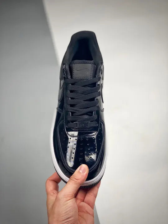 Nike AF1 Black Patent Leather - Hình 6