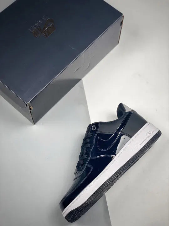Nike AF1 Black Patent Leather - Hình 3