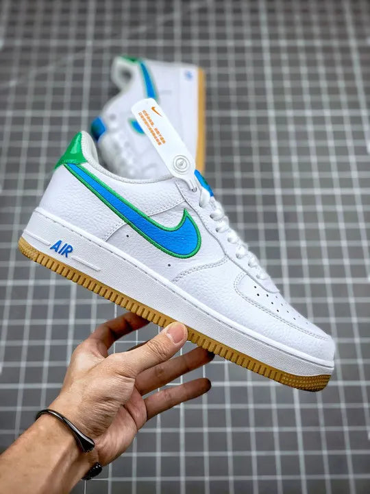 Nike AF1 White Blue Green - Hình 3