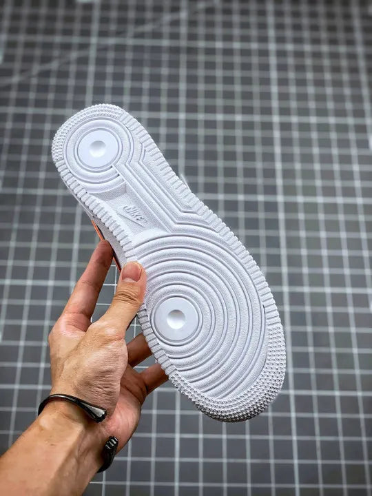 premium Nike Air Force 1 Low White Orange - Hình 6