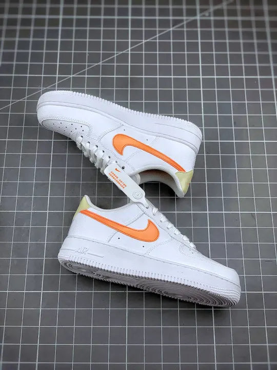 premium Nike Air Force 1 Low White Orange - Hình 4