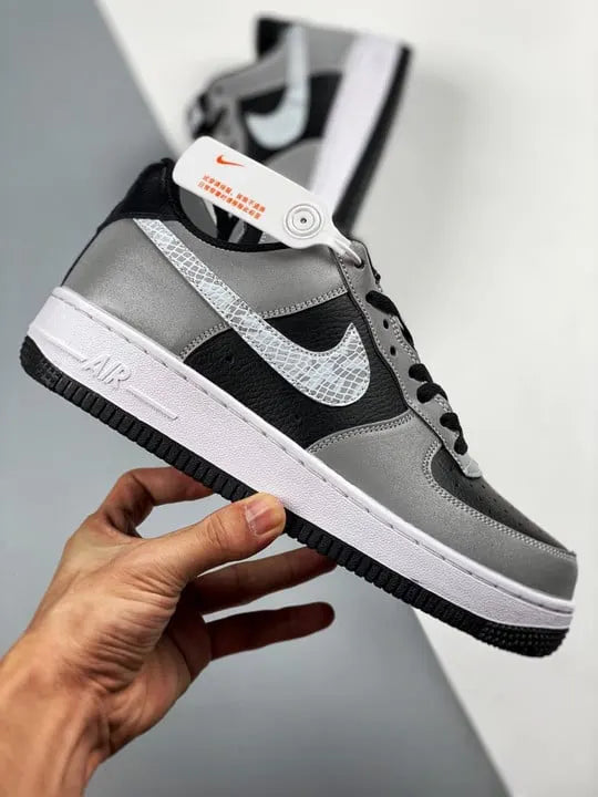 Nike AF1 Black Grey Snake - Hình 3