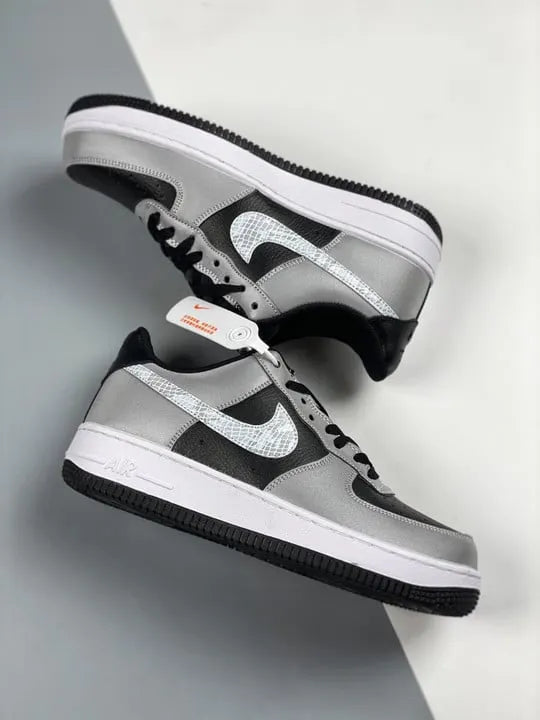 Nike AF1 Black Grey Snake - Hình 4