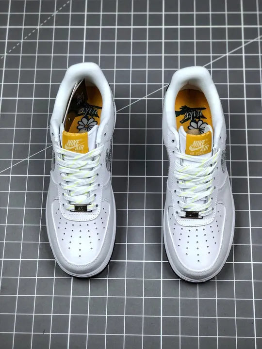 Nike AF1 Floral White/Green - Hình 5