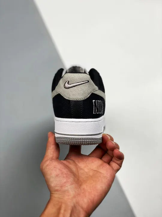 Nike AF1 Black White Gray - Hình 8