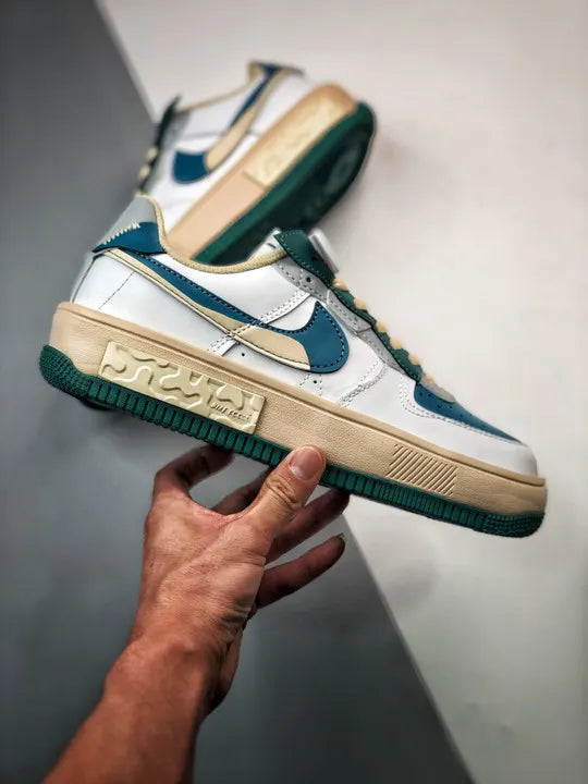 air Nike AF1 White Teal